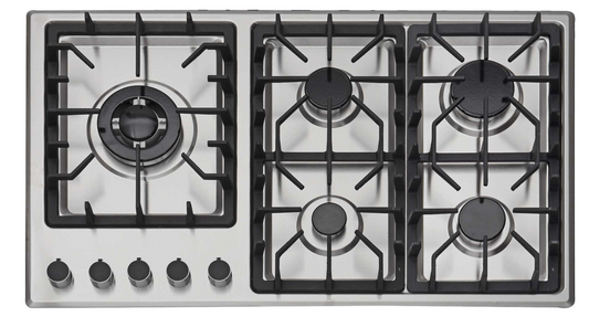 08011/08012 Stainless steel built - in 5 - hole gas stove stand for household multi - burner natural gas stove 08011/08012 不锈钢嵌入式五眼燃气灶架 家用多灶头天然气炉灶 - 炉架 - Zhongshan Star Trade - 08012 - 5.8KG