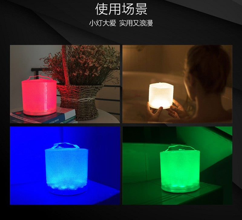 Solar inflatable lamp, rechargeable usb waterproof foldable portable lamp, LED table lamp, replaceable battery 太阳能充气灯 可充电usb防水折叠手提灯 LED台灯可更换电池 - 太阳能LED露营灯 - Zhongshan Star Trade