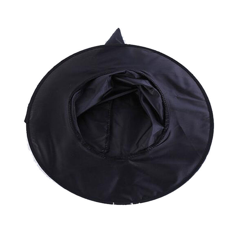 Halloween hat, black Oxford cloth wizard hat, makeup costume props, Harry Potter magic witch hat 万圣节帽子黑色牛津布巫师帽化妆服饰道具哈利波特魔法女巫巫婆帽 - 万圣节装饰品 - Zhongshan Star Trade