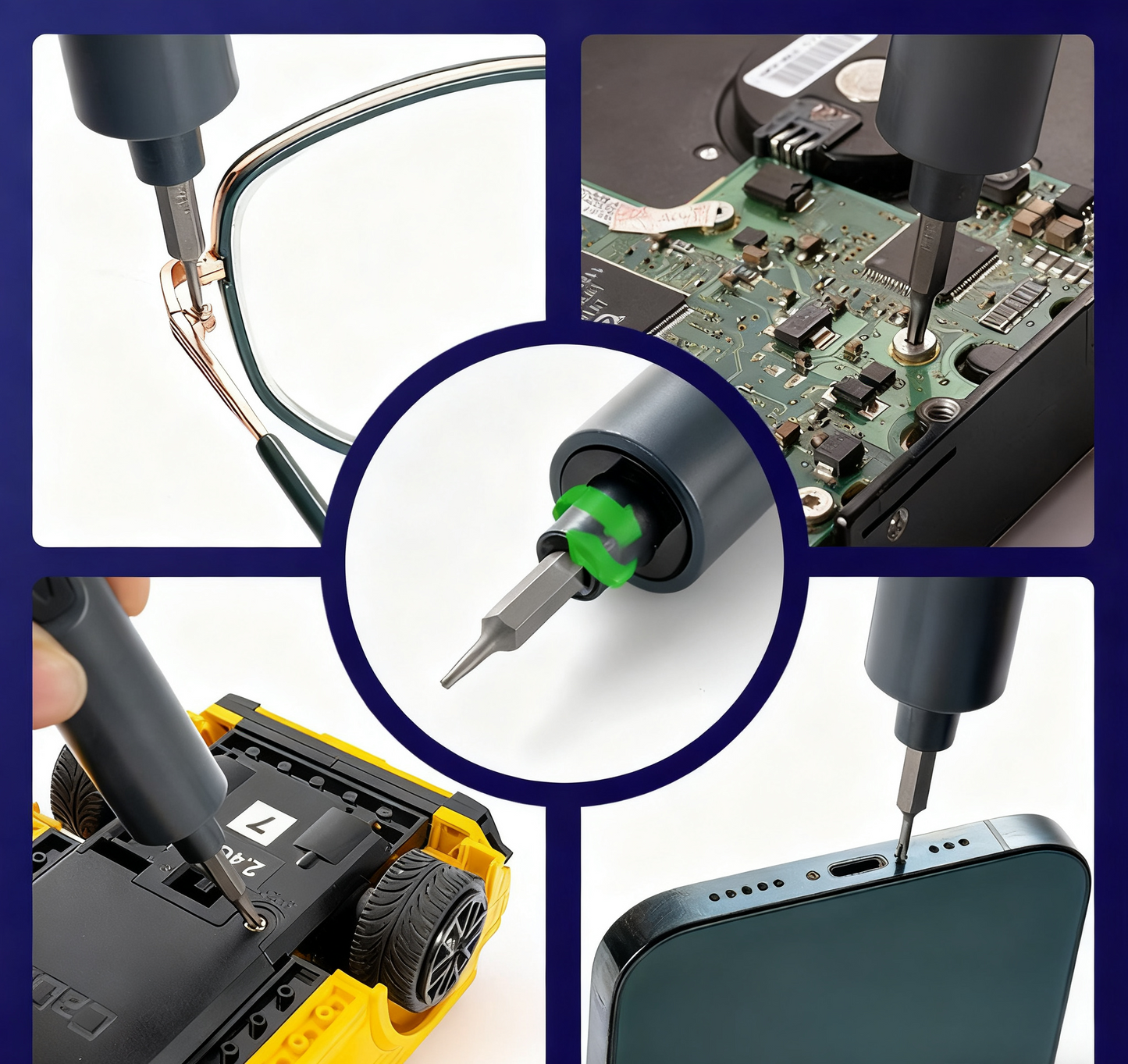 28-in-one mini electric screwdriver rechargeable portable household screwdriver for disassembly and repair