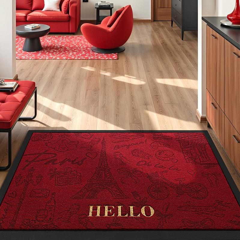 New Chinese-style entrance door floor MATS, home foyer dirt-resistant rubber MATS, carpet, living room embroidered anti-slip MATS, floor MATS
