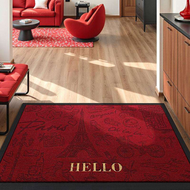 New Chinese-style entrance door floor MATS, home foyer dirt-resistant rubber MATS, carpet, living room embroidered anti-slip