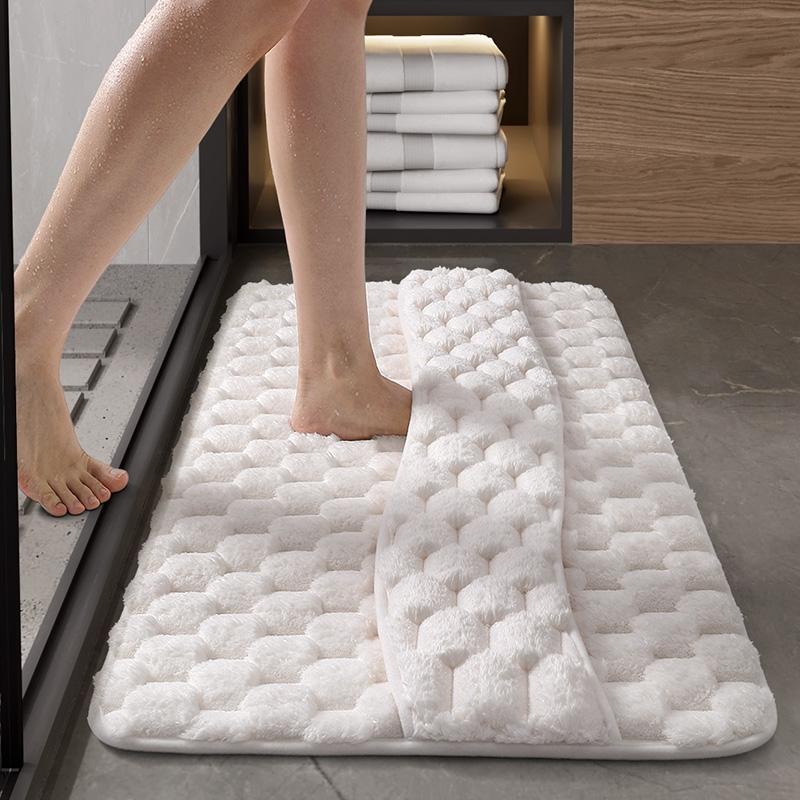 Memory foam mat, bathroom mat, household bathroom absorbent floor mat, shower room foot mat, quick-drying anti-slip mat