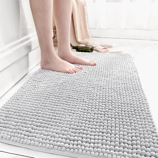 Chenille floor MATS, bathroom floor MATS, strong water absorption, simple home toilet door anti-slip MATS, quick-drying