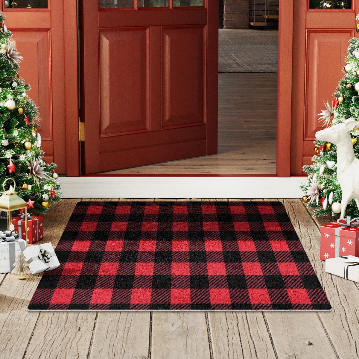 Water-absorbing and stain-resistant mat - Kaini villus - Home entrance anti-slip mat