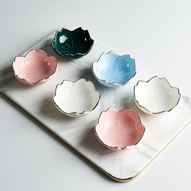 Ceramic sauce plates, seasoning plates, sushi soy sauce dipping sauce, dessert bowls, appetizer plates, kitchen and home dinner plates 陶瓷酱盘、调味盘、寿司酱油蘸酱、甜点碗、开胃菜盘、厨房家居餐盘 - 日式餐具 - Zhongshan Star Trade
