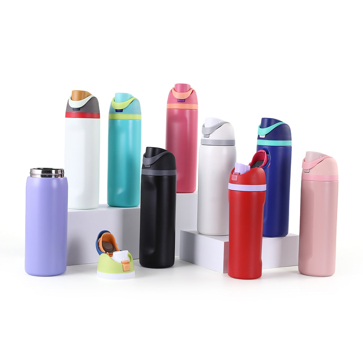Insulated stainless steel water bottles with straws, BPA - free sports water bottles, perfect for travel 19 ounces, 24 ounces, 32 ounces 保温不锈钢水瓶带吸管,不含 BPA 的运动水瓶,非常适合旅行19盎司、24盎司、32盎司 - 保温杯 - Zhongshan Star Trade