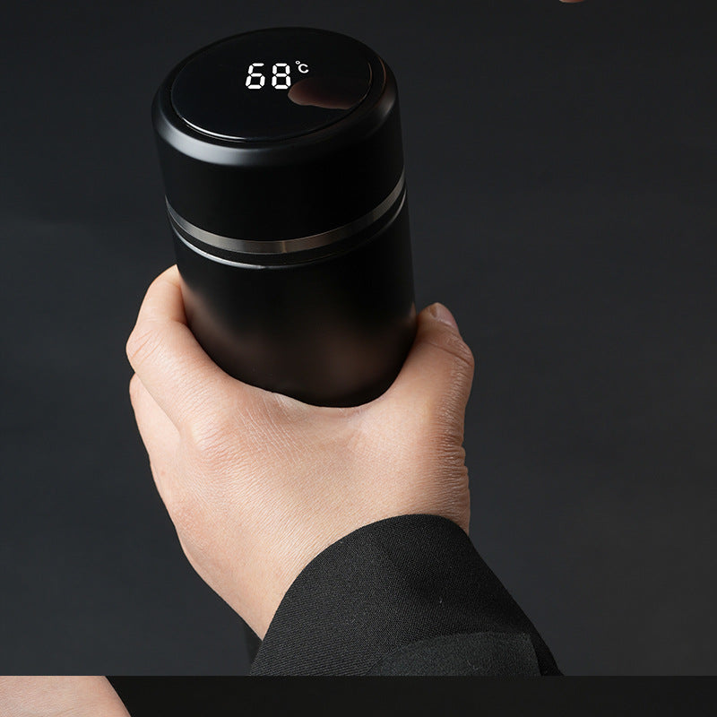 Stainless steel 316 smart water cup for business use with tea strainer 保温杯不锈钢316智能水杯商务带茶漏 - Image 22