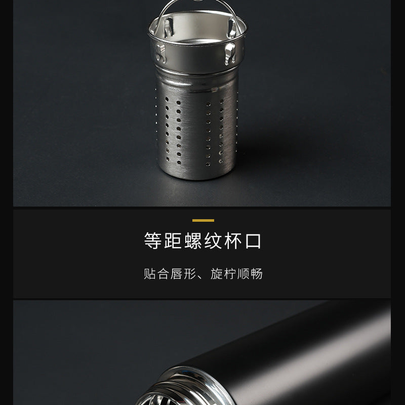 Stainless steel 316 smart water cup for business use with tea strainer 保温杯不锈钢316智能水杯商务带茶漏 - Image 31