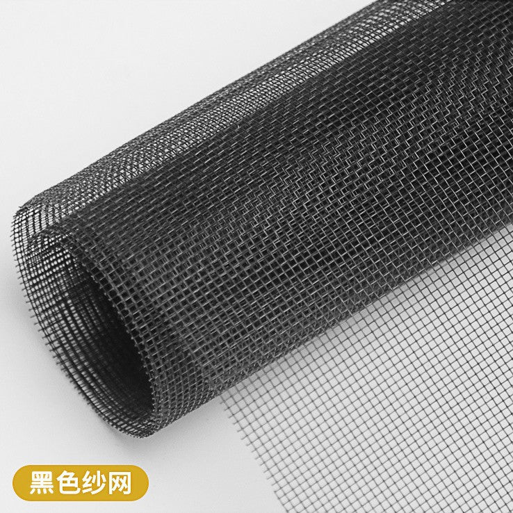 Household PP window screen, self - installed dust - proof, mosquito - proof, air - permeable, invisible curtain, denser 20 mesh invisibility 窗纱网家用PP纱窗自装防尘防蚊虫透风隐形窗帘加密20目隐 - 防蚊窗纱 - Zhongshan Star Trade - 黑色纱网(单卷无配件) - 120CM*10M