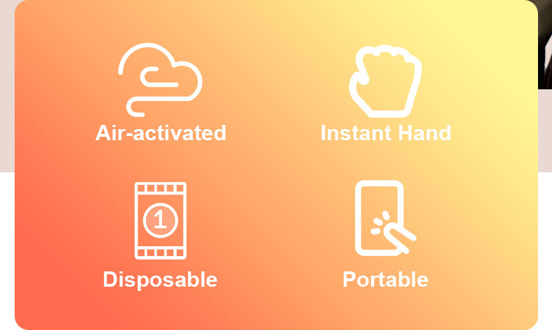 Hand warmers, heating insoles, warm foot patches, warm patches - long-lasting, safe, natural and odorless air-activated hand