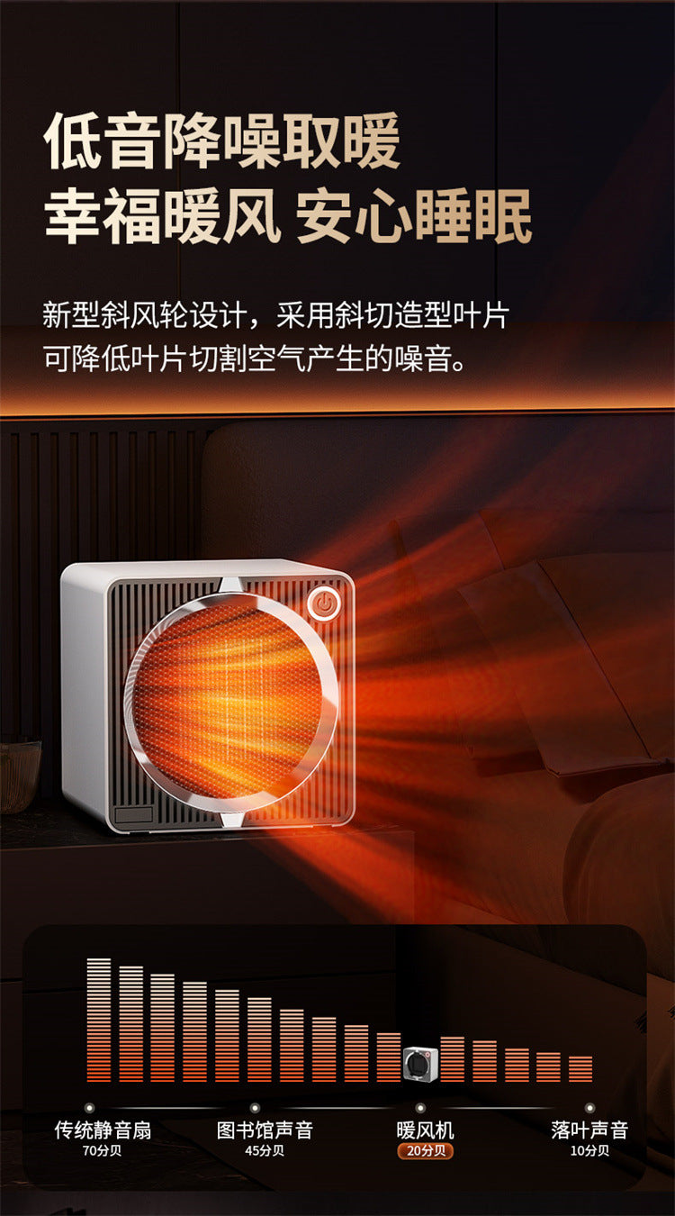 Mini Space Heater, Lightweight PTC Ceramic Fast Heating 500W Energy Efficient for Indoor Use, Overheating & 45° Tip - Over Protection, Portable Desk Electric Heaters for Office 迷你空间加热器,轻质 PTC 陶瓷快速加热 500W,室内使用节能,过热和 45° 翻倒保护,便携式办公桌电加热器 - 电暖器 - Zhongshan Star Trade