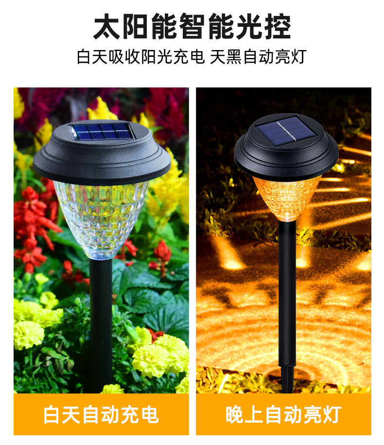 led solar light and shadow lawn lights, outdoor waterproof courtyard garden decorative atmosphere lights, landscape lights