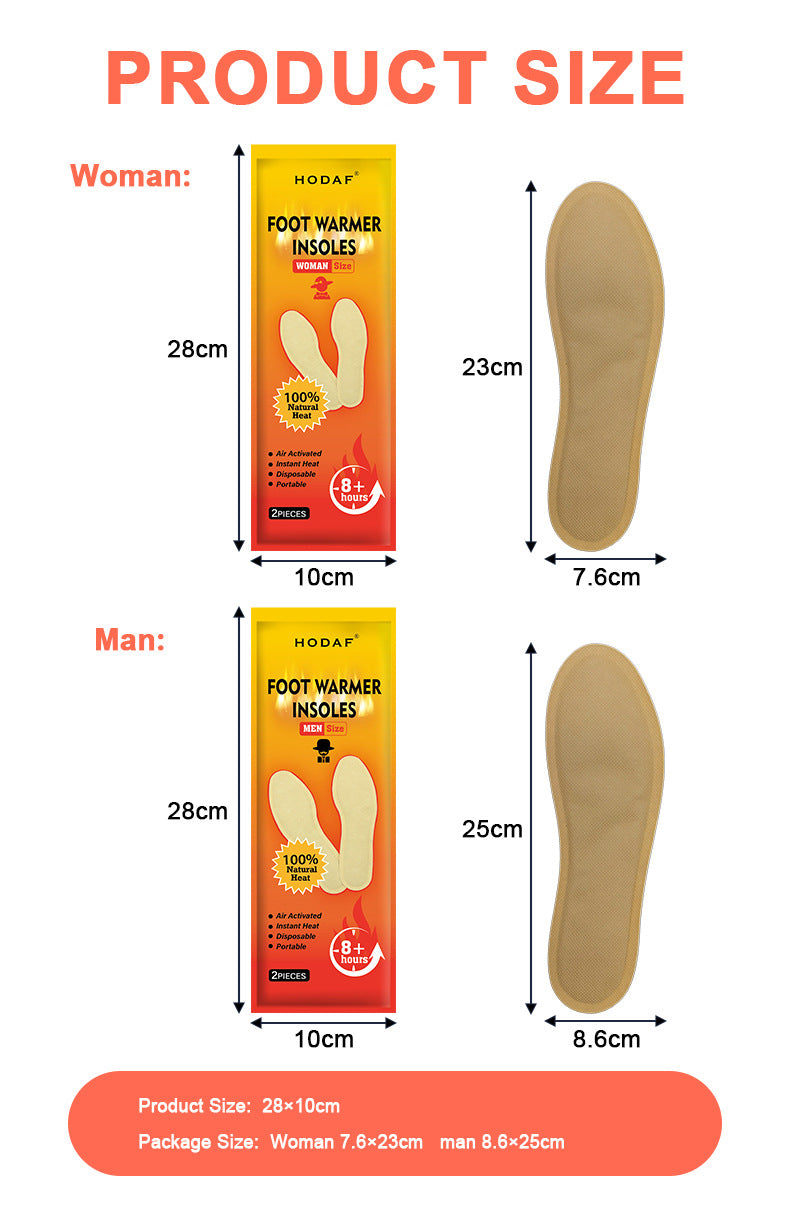 Hand warmers, heating insoles, warm foot patches, warm patches - long-lasting, safe, natural and odorless air-activated hand