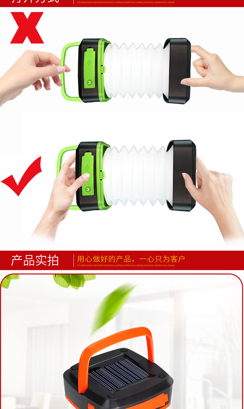 Solar - powered camping lamps are rechargeable - power outage LED lanterns and camping lamps - foldable and rechargeable lamps with solar energy - hiking gear 太阳能露营灯可充电 - 停电 LED 灯笼和露营灯 - 可折叠和可充电灯,带太阳能 - 远足装备 - 太阳能LED露营灯 - Zhongshan Star Trade