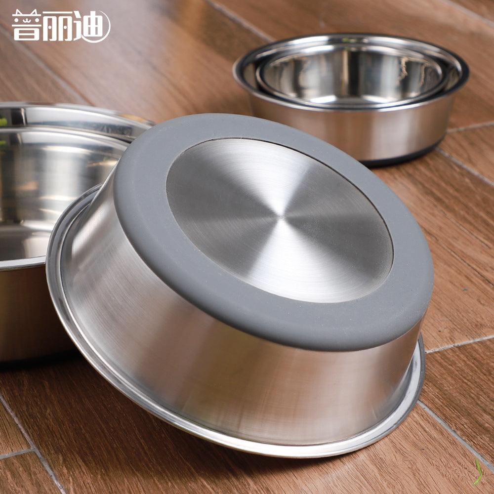 Dog Bowl, Heavy Duty Metal Food and Water Bowl for Feeding Dogs and Cats, Dishwasher Safe, Rust Resistant Stainless Steel, BPA Free Rubber Base 狗碗 ,用于喂狗和猫的重型金属食物和水碗,可用洗碗机清洗,防锈不锈钢,不含 BPA 的橡胶底座 - 宠物友好型户外用品 - Zhongshan Star Trade
