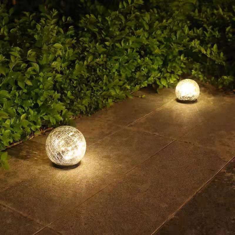 Solar crack courtyard lamp, outdoor waterproof crack ground plug lamp, garden, playground, villa landscape lamp