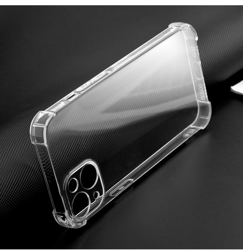 IPhone 17 phone case, iPhone 16 transparent soft case 15 four-corner drop resistant ultra-thin 13pro14 space protective case