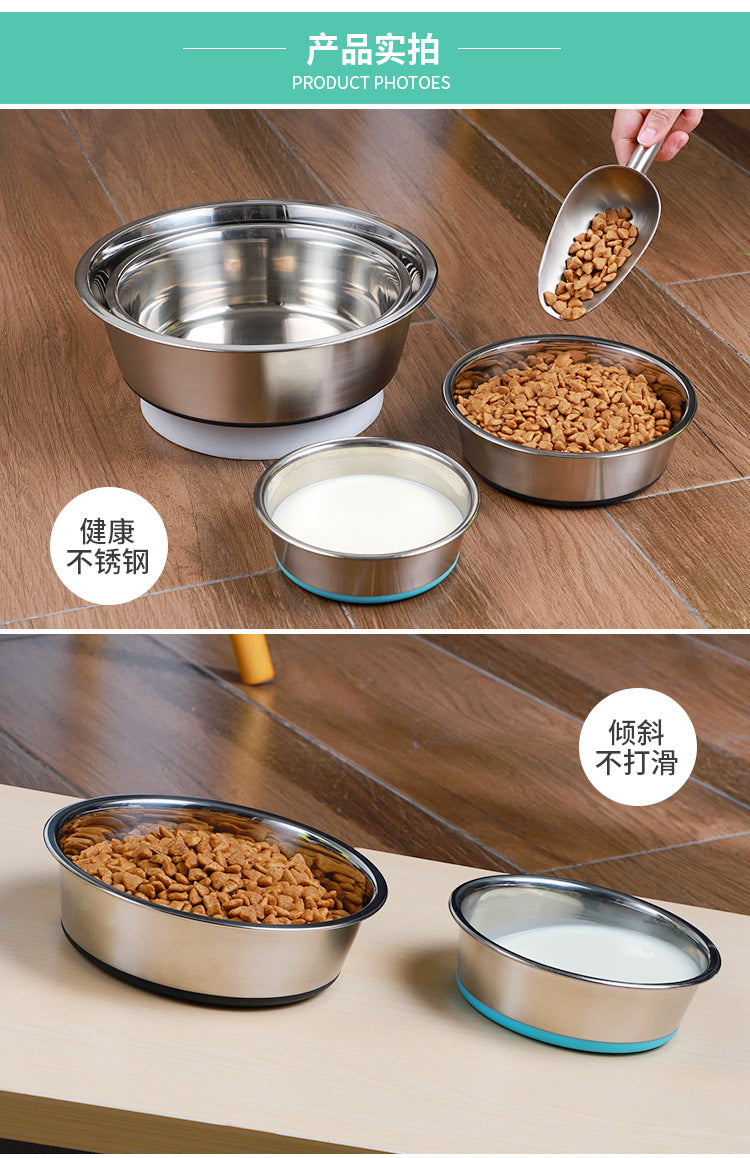Dog Bowl, Heavy Duty Metal Food and Water Bowl for Feeding Dogs and Cats, Dishwasher Safe, Rust Resistant Stainless Steel, BPA Free Rubber Base 狗碗 ,用于喂狗和猫的重型金属食物和水碗,可用洗碗机清洗,防锈不锈钢,不含 BPA 的橡胶底座 - 宠物友好型户外用品 - Zhongshan Star Trade