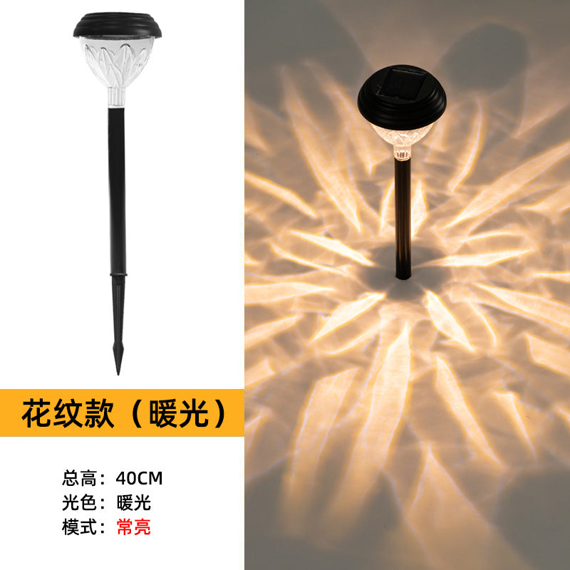 led solar light and shadow lawn lights, outdoor waterproof courtyard garden decorative atmosphere lights, landscape lights