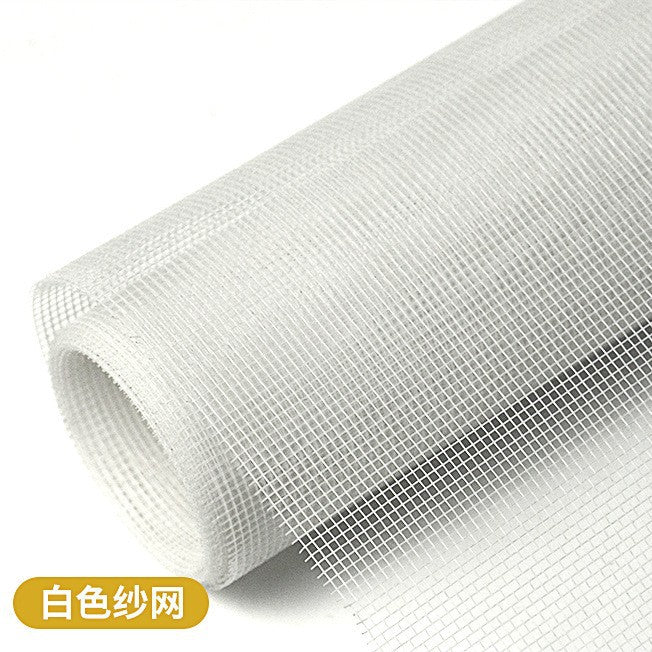 Household PP window screen, self - installed dust - proof, mosquito - proof, air - permeable, invisible curtain, denser 20 mesh invisibility 窗纱网家用PP纱窗自装防尘防蚊虫透风隐形窗帘加密20目隐 - 防蚊窗纱 - Zhongshan Star Trade - 白色纱网(单卷无配件) - 120CM*10M