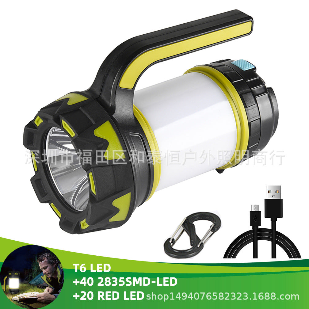 The LED camping lantern flashlight is rechargeable, portable flashlight with 6 light modes, 3000mAh power bank, IPX6 waterproof, USB, hurricane camping light, emergency LED 露营灯笼手电筒可充电,便携式手电筒,带 6 种灯光模式,3000mAh 移动电源,IPX6 防水,USB ,飓风露营灯,应急 - 太阳能LED露营灯 - Zhongshan Star Trade