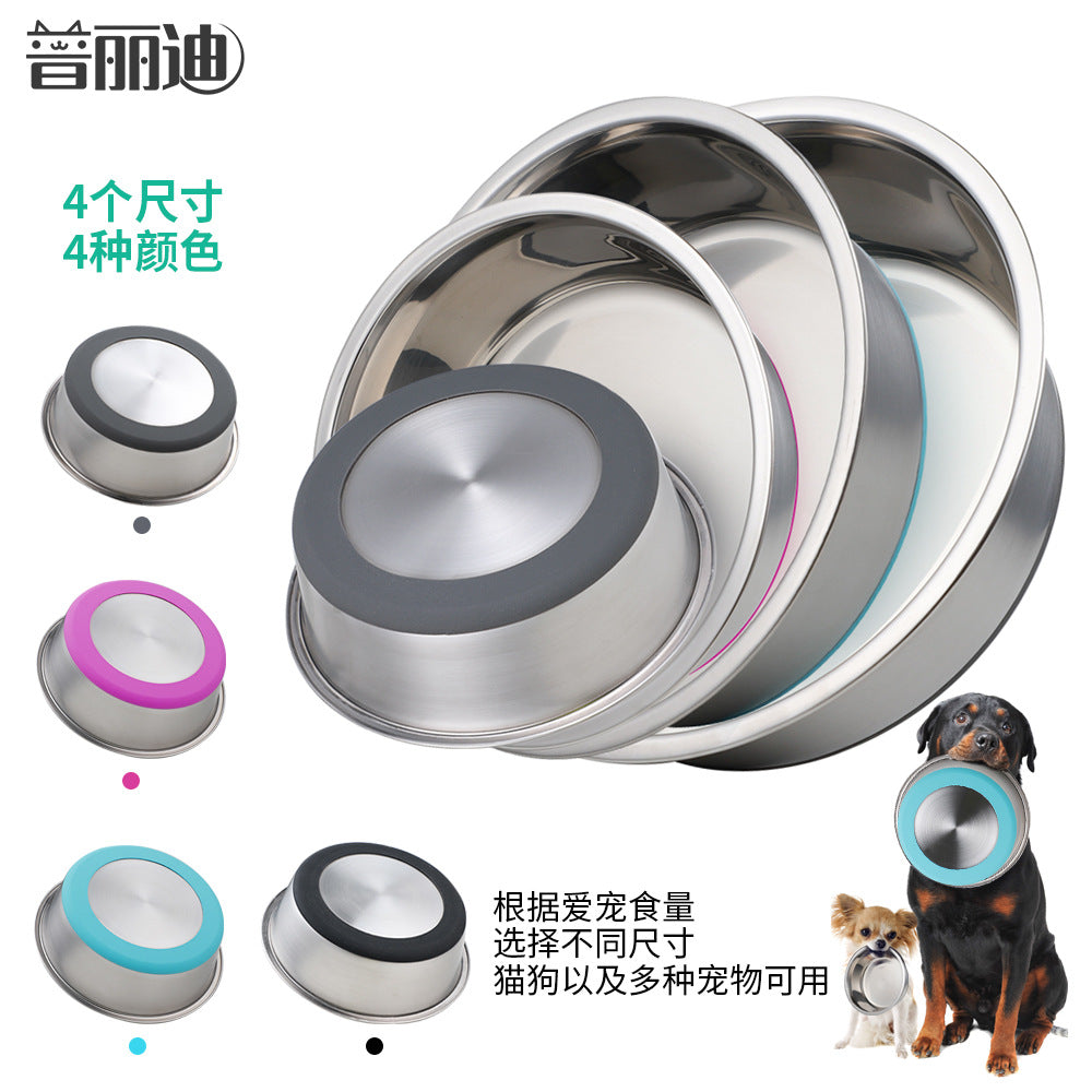 Dog Bowl, Heavy Duty Metal Food and Water Bowl for Feeding Dogs and Cats, Dishwasher Safe, Rust Resistant Stainless Steel, BPA Free Rubber Base 狗碗 ,用于喂狗和猫的重型金属食物和水碗,可用洗碗机清洗,防锈不锈钢,不含 BPA 的橡胶底座 - 宠物友好型户外用品 - Zhongshan Star Trade