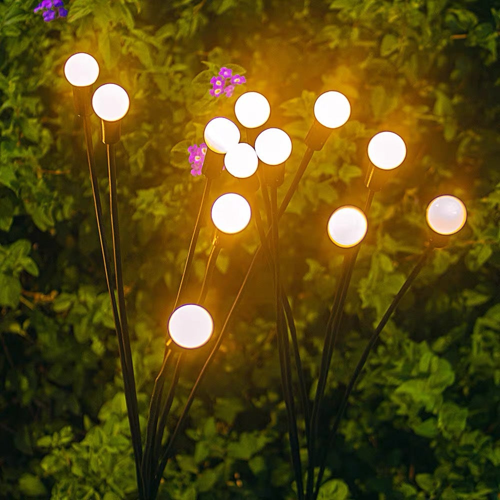 Solar lamps, outdoor firefly lamps, courtyard villa garden decorative atmosphere lamps, park ground lawn lamps