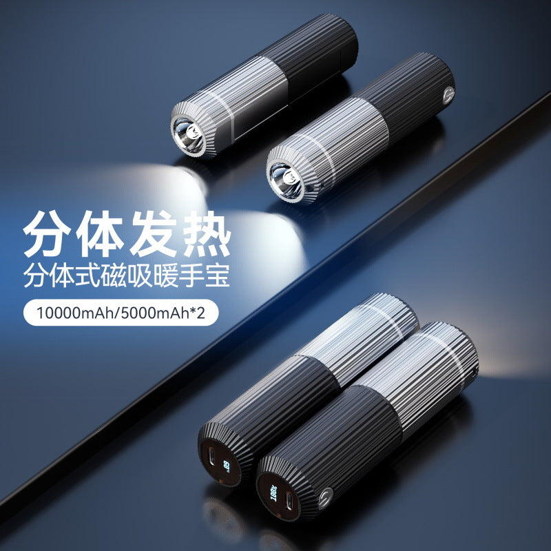Magnetic hand warmer, split-type mini warmer, usb charging portable hand warmer