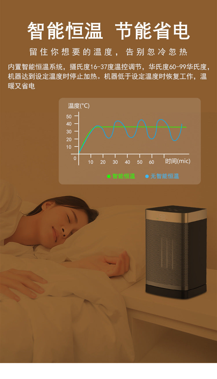 Space Heater, 1500W Portable Electric Heaters for Indoor Use, PTC Ceramic Heater for Office with Remote, Thermostat, 70°Oscillation, 12H Timer, Safe Quiet Room Heater for Bedroom 空间加热器,室内使用的 1500W 便携式电加热器,带遥控器的办公室 PTC 陶瓷加热器,恒温器,70°振荡,12H 定时器,卧室安全安静的房间加热器 - 电暖器 - Zhongshan Star Trade