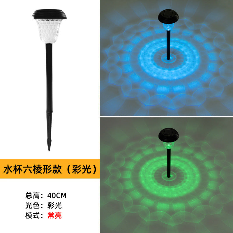 led solar light and shadow lawn lights, outdoor waterproof courtyard garden decorative atmosphere lights, landscape lights