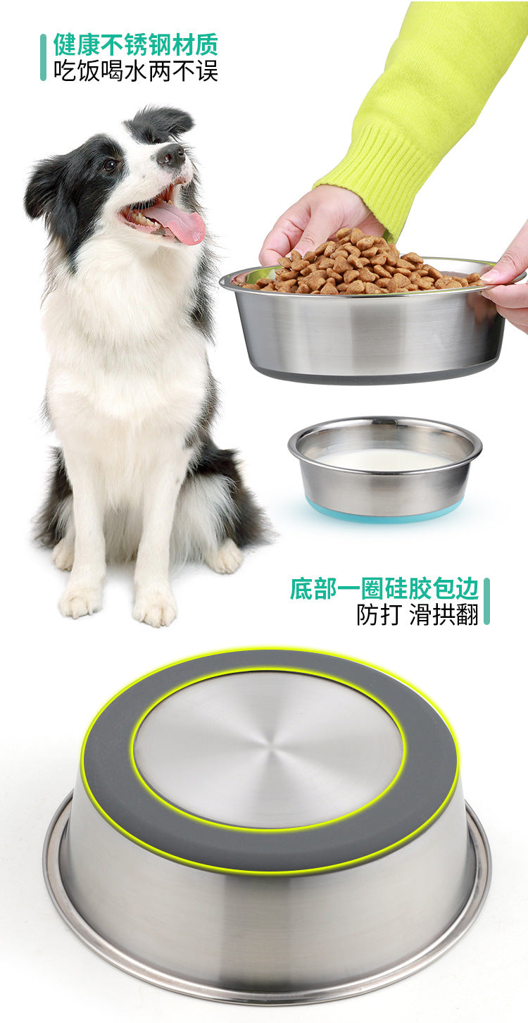 Dog Bowl, Heavy Duty Metal Food and Water Bowl for Feeding Dogs and Cats, Dishwasher Safe, Rust Resistant Stainless Steel, BPA Free Rubber Base 狗碗 ,用于喂狗和猫的重型金属食物和水碗,可用洗碗机清洗,防锈不锈钢,不含 BPA 的橡胶底座 - 宠物友好型户外用品 - Zhongshan Star Trade