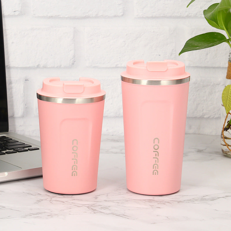 Vacuum insulated stainless steel travel cups, reusable coffee cups or water bottles with leak - proof LIDS, BPA - free, can keep beverages hot for 6 hours or cold for 12 hours 真空隔热不锈钢旅行杯,带防漏盖可重复使用的咖啡杯或水瓶不含 BPA 可使饮料保持热 6 小时或冷 12 小时 - 保温杯 - Zhongshan Star Trade - 粉色(二代咖啡杯) - 510ml