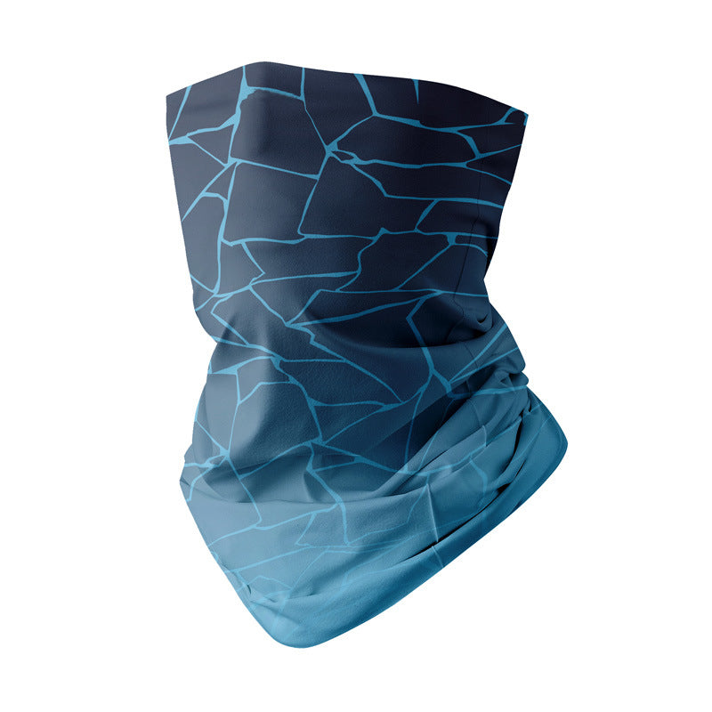 Outdoor neck coverings, cold sports scarves, thin magic headscarves, ice silk sun protection face masks, men's and women's running sun protection face towels