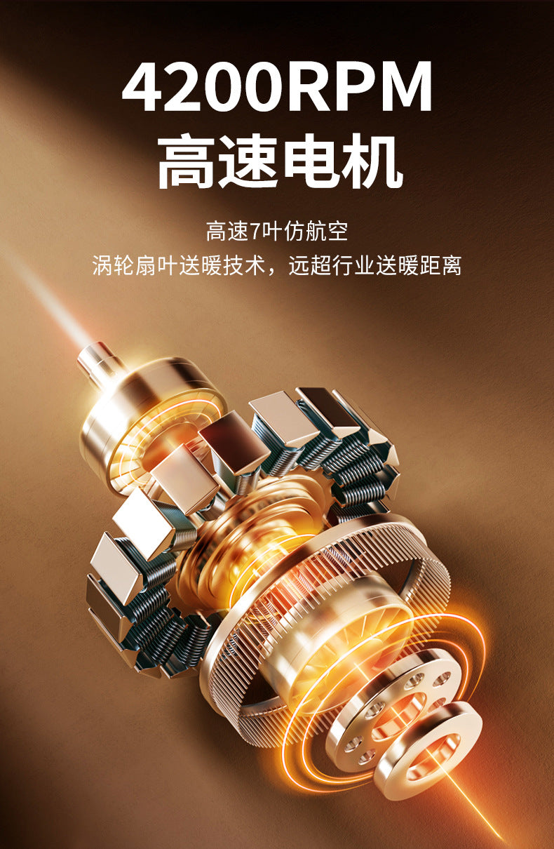 Cross - border new 3D dynamic flame warm air blower for home heating, silent and energy - saving PTC rapid heating ambient light electric heater 跨境新款3D动态火焰暖风机 家用取暖静音节能PTC速热氛围灯电暖器 - 电暖器 - Zhongshan Star Trade