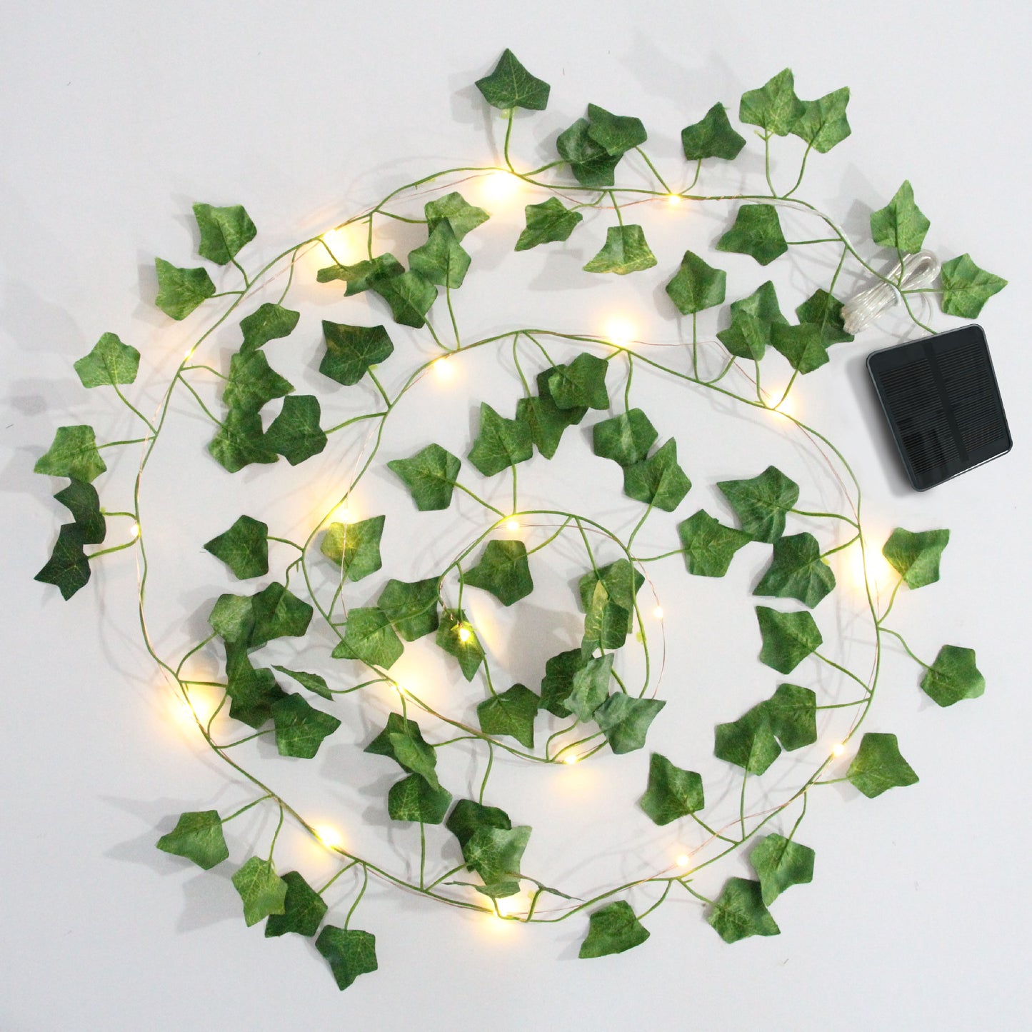 Solar rattan light string battery box, maple leaf rattan decorative light string, outdoor courtyard decorative light 太阳能藤条灯串 电池盒枫叶藤条装饰灯串户外庭院装饰灯 - 万圣节装饰品 - Zhongshan Star Trade