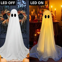 AYGXU 1 pcs Halloween Decorations Indoor,Ghost Decor with String Lights Remote Control,Halloween Party Decorations,Spooky Ghost Light for Home Table Room Kitchen Office AYGXU 1件室内万圣节装饰品,带灯串遥控器的幽灵装饰,万圣节派对装饰品,家庭餐桌室厨房办公室的幽灵幽灵灯 - 万圣节装饰品 - Zhongshan Star Trade