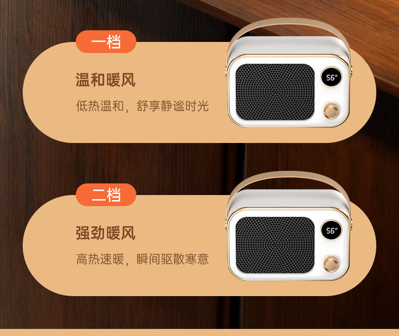 New cross - border warm air blower, high - power heater, ceramic PTC household smart electric heater, portable little sun 新款跨境暖风机大功率取暖器陶瓷PTC家用智能电暖器便捷式小太阳 - Zhongshan Star Trade