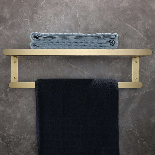High-end brushed gold stainless steel towel rack and bath towel holder bathroom hardware set bathroom storage rack Zhongshan Star Trade