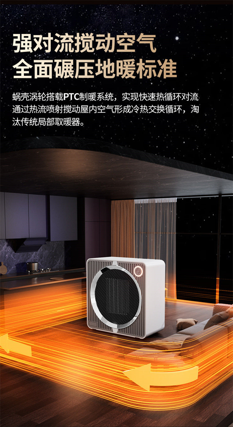 Mini Space Heater, Lightweight PTC Ceramic Fast Heating 500W Energy Efficient for Indoor Use, Overheating & 45° Tip - Over Protection, Portable Desk Electric Heaters for Office 迷你空间加热器,轻质 PTC 陶瓷快速加热 500W,室内使用节能,过热和 45° 翻倒保护,便携式办公桌电加热器 - 电暖器 - Zhongshan Star Trade
