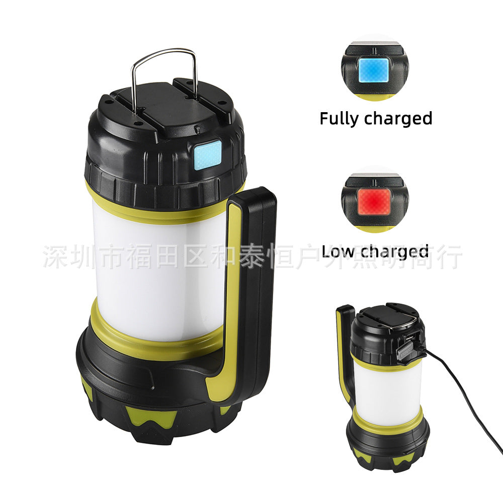 The LED camping lantern flashlight is rechargeable, portable flashlight with 6 light modes, 3000mAh power bank, IPX6 waterproof, USB, hurricane camping light, emergency LED 露营灯笼手电筒可充电,便携式手电筒,带 6 种灯光模式,3000mAh 移动电源,IPX6 防水,USB ,飓风露营灯,应急 - 太阳能LED露营灯 - Zhongshan Star Trade