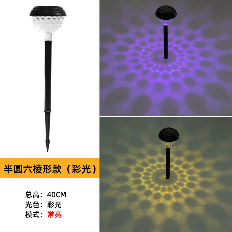 led solar light and shadow lawn lights, outdoor waterproof courtyard garden decorative atmosphere lights, landscape lights