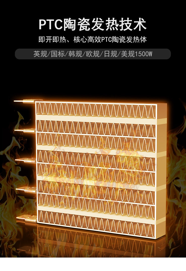 Space Heater, 1500W Portable Electric Heaters for Indoor Use, PTC Ceramic Heater for Office with Remote, Thermostat, 70°Oscillation, 12H Timer, Safe Quiet Room Heater for Bedroom 空间加热器,室内使用的 1500W 便携式电加热器,带遥控器的办公室 PTC 陶瓷加热器,恒温器,70°振荡,12H 定时器,卧室安全安静的房间加热器 - 电暖器 - Zhongshan Star Trade