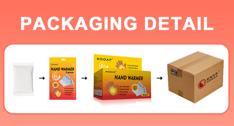 Hand warmers, heating insoles, warm foot patches, warm patches - long-lasting, safe, natural and odorless air-activated hand