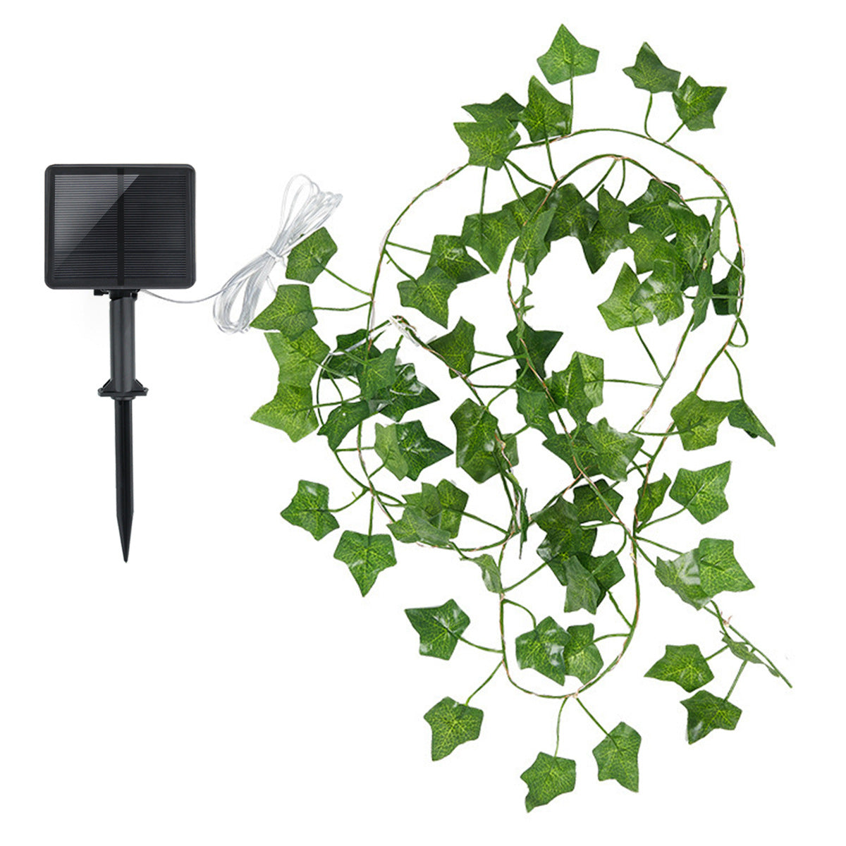 Solar rattan light string battery box, maple leaf rattan decorative light string, outdoor courtyard decorative light 太阳能藤条灯串 电池盒枫叶藤条装饰灯串户外庭院装饰灯 - 万圣节装饰品 - Zhongshan Star Trade
