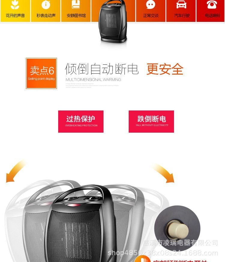 Portable electric space heater with thermostat, 1500W safe and quiet ceramic heater fan, heating 200 square feet, suitable for indoor use on office desks 带恒温器的便携式电空间加热器,1500W 安全安静的陶瓷加热器风扇,加热 200 平方英尺,适合办公室办公桌室内使用 - 电暖器 - Zhongshan Star Trade
