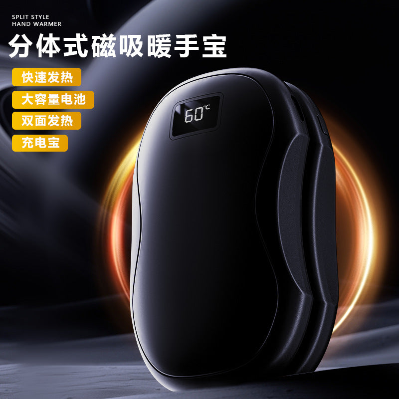 The 2-piece hand warmer is rechargeable, the portable electric hand warmer is reusable, the USB 2-in-1 hand warmer, suitable for outdoor/indoor/warm gifts, suitable for men, women and children