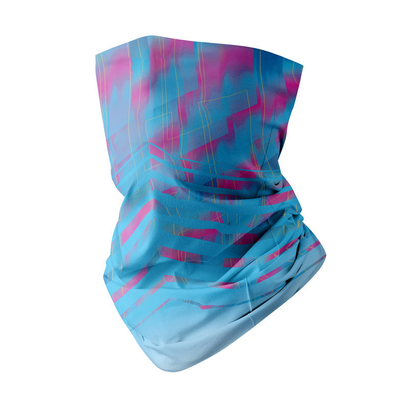 Outdoor neck coverings, cold sports scarves, thin magic headscarves, ice silk sun protection face masks, men's and women's running sun protection face towels