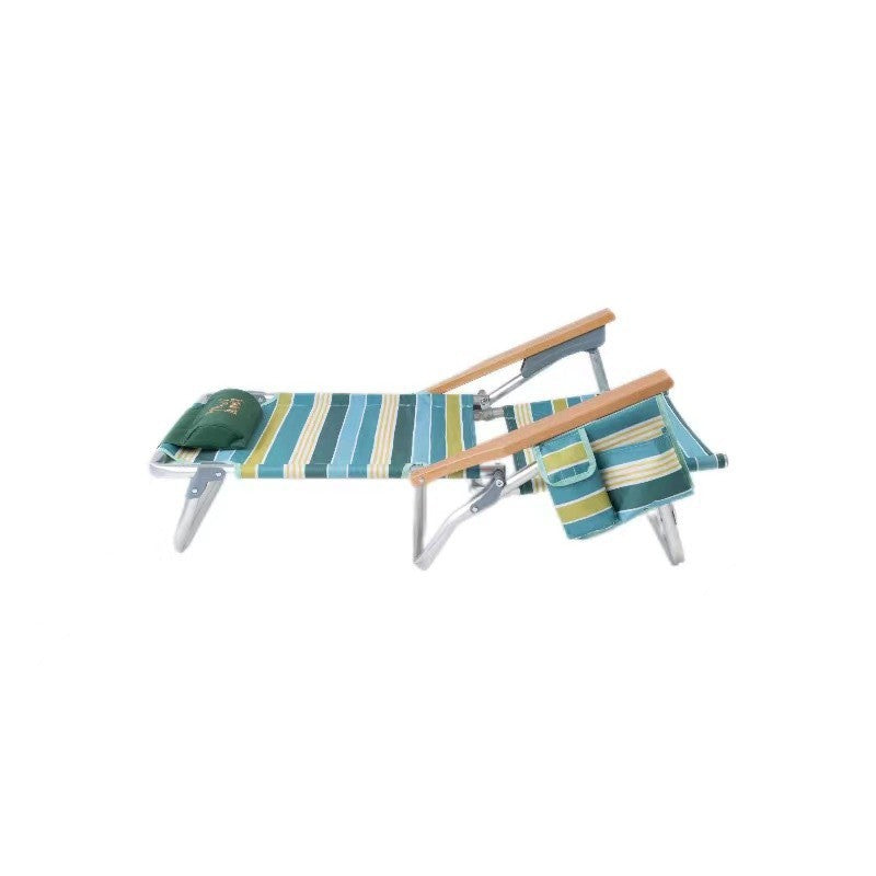 Outdoor camping foldable beach chair aluminum Brazilian chair indoor and outdoor seat lounge chair foldable striped beach chair户外露营可折叠沙滩椅铝合金巴西椅室内外座躺椅可折叠条纹沙滩椅 - 户外折叠椅 - Zhongshan Star Trade