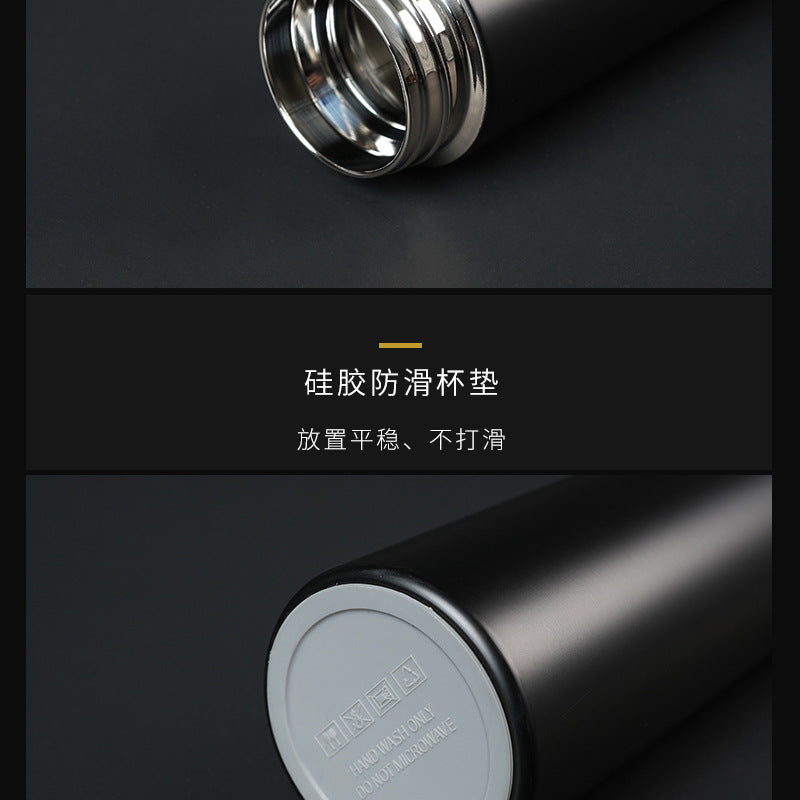 Stainless steel 316 smart water cup for business use with tea strainer 保温杯不锈钢316智能水杯商务带茶漏 - Image 32